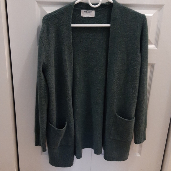 Green cardigan